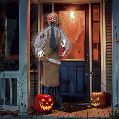 5.7ft Chainsaw Man Halloween Standing Decoration
