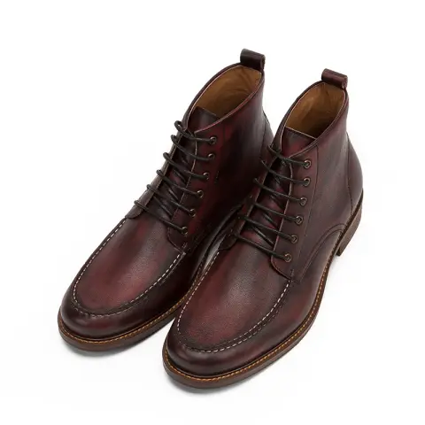 Men's Casual Vintage Lace-up Leather Boots