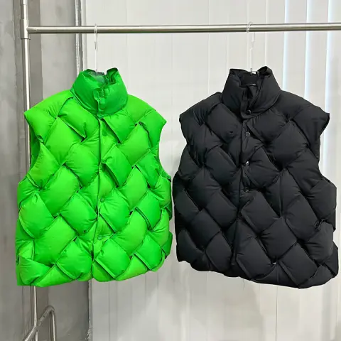 Unisex Down Puffer Vest with Stand Collar
