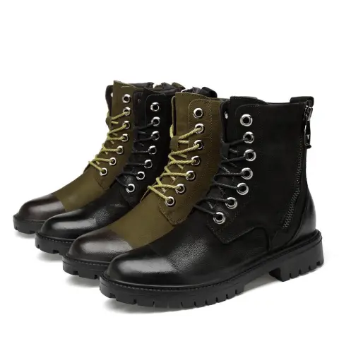 Men's British Style Leather Work Boots