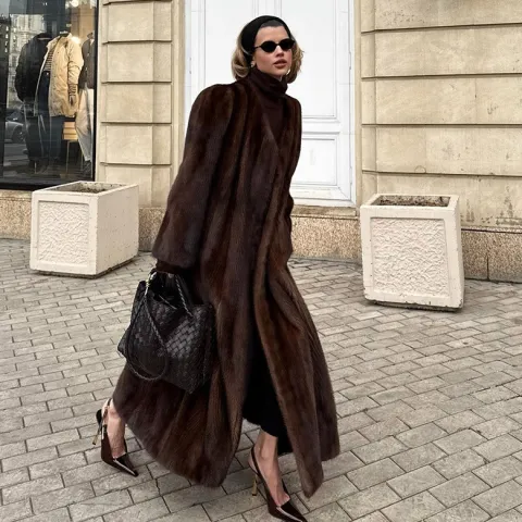 Women's Long Faux Fur Coat