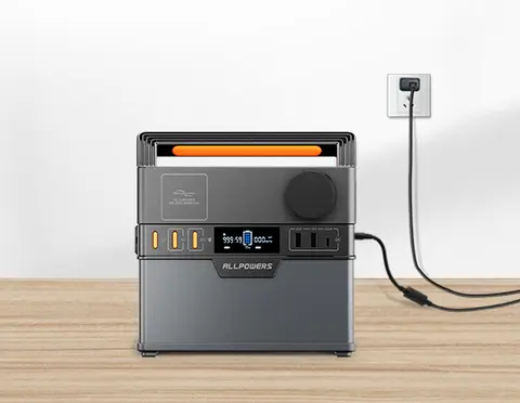 محطة طاقة محمولة ALLPOWERS S300 بقدرة 240V 300Wh، مزود بطارية شمسية 10 منافذ لأجهزة متعددة محطة طاقة للطوارئ