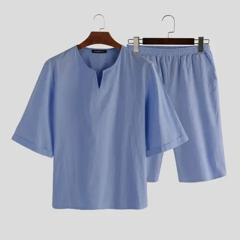Men's Cotton Hemp Pajamas