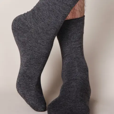 Men Casual Mid-Calf Bamboo Fiber Socks
