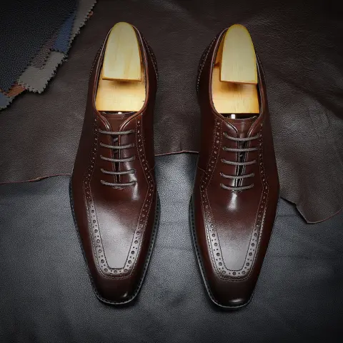 Men's Leather Oxford Formal Dress Shoes