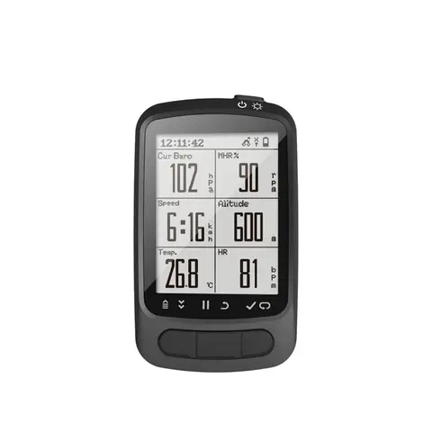 كمبيوتر دراجة ذكي لاسلكي للأماكن الخارجية لدراجات الطرق يدعم نظامي GPS و BDS موديل CL600 مع شاشة 2.4" مقاومة للماء بمعيار IP67 ولـ