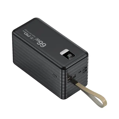 بيع مباشر من المصنع PX 100000mAh شحن سريع PD 22.5W بنك طاقة ذو سعة عالية شاشة LED حامل من مادة PVC تصميم محمول