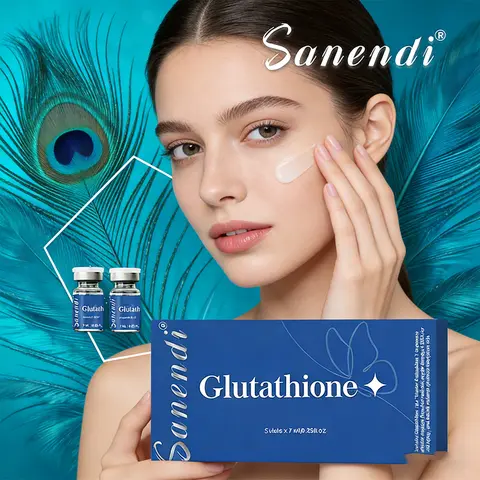 Sanendi Korean Professional Skincare Ampoule Wholesale PDRN Vitamin C Brightening Facial Essence Serum 7ml 5 Vials