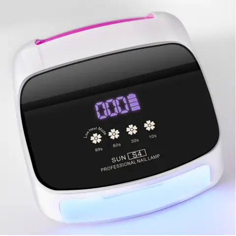 مصباح أظافر UV، مصباح UV LED احترافي لاسلكي للأظافر 66Pcs خرزات مصباح، ضوء UV لأظافر الجل بحساس أوتوماتيكي لفن الأظافر في المنزل وفي الصالونات