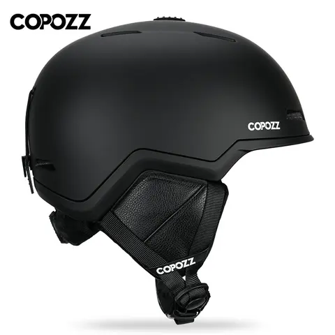 COPOZZ خوذة تزلج نصف مغطاة المضادة للتأثير التزلج خوذة للكبار الرجال النساء التزلج على الجليد خوذة أمان الإناث الذكور