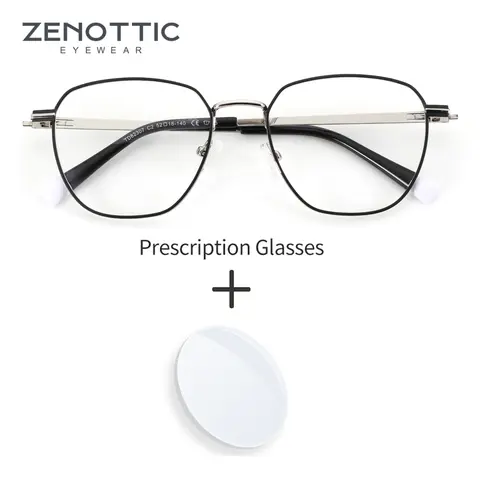ZENOTTIC Erkek ve Kadın Metal Gözlük Çerçevesi