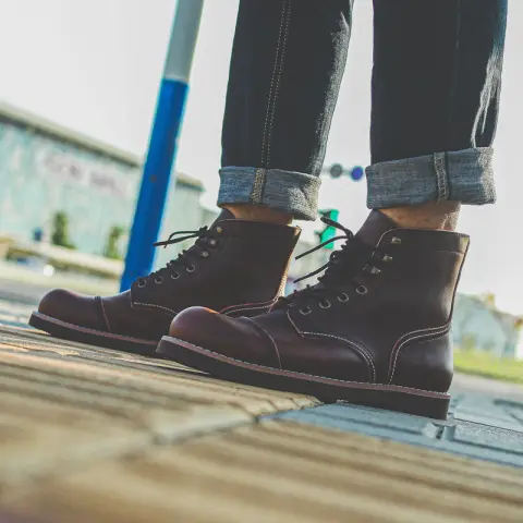 Men's Vintage Leather Work Boots