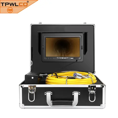 1000TVL Drain Camera 23MM Camera Head 7 Inch Monitor 20M Cable Sewer Pipe Inspection Camera System Used for Pipeline Inspection