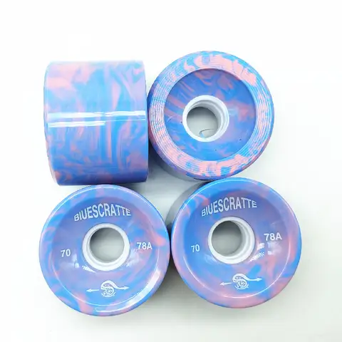 4 قطعة 70 مللي متر 51 مللي متر 80 دورو Longboard عجلة ل 70 مللي متر لوح التزلج الإطارات 80A دائم مرونة بو رويدس ل الطريق الشارع تزلج مجلس روداس
