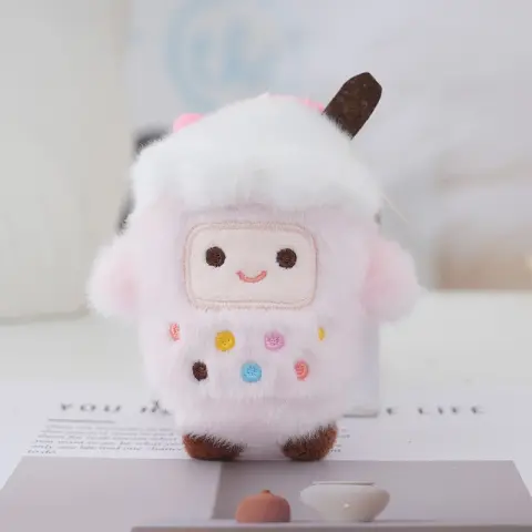 Milk Tea Cup Plush Toy Keychain 12 cm