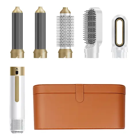 BLDC Motor 5-in-1 Ionic Hair Dryer & Curling Iron 110,000 RPM Styler Straightener Brush for Hotel & Household Use