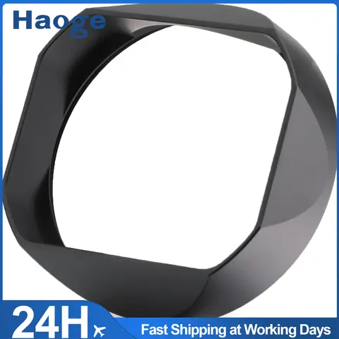 Haoge Metal Square Lens Hood for Leica Q3 Q2 Q Q-P QP Q3 Typ116 Camera Accessories Black LH-LQB