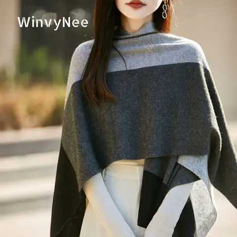شال صوف دافئ وناعم للنساء WinvyNee G1673002