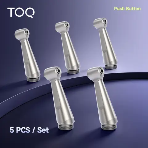 5 pcs Complete head For Dental FX 23 Contra Angle Low Speed Handpiece Air Turbine Spare Head Fit 2 Push Botton With Ball Bearing