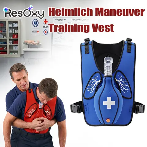 Resoxy Heimlich Maneuver Training Vest Choking Simulator for CPR First Aid Classroom Demonstration, Airway Obstruction Model