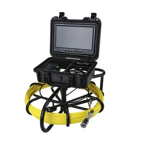 9 Inch 1000TVL CMOS 23mm Lens Industrial Endoscope 20M Cable Drain Pipe Sewer Inspection Camera 120 Viewing Angle 12pcs LED