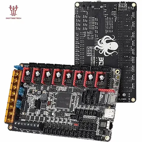 لوحة تحكم BIGTREETECH Octopus PRO V1.0/V1.1 مع شريحة MAX31865 TMC2209 مدمجة، لوحة تحكم راسبيري باي متوافقة مع Ender3 V2 لـ PITFT