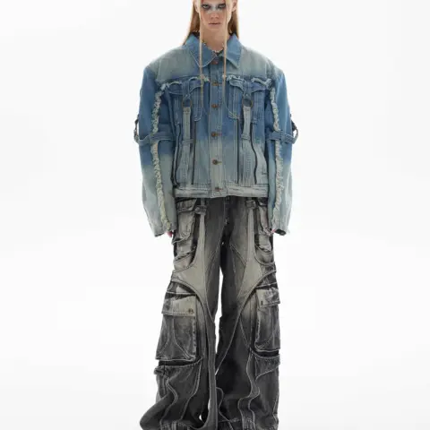 Women's Gradient Wash Denim Jacket