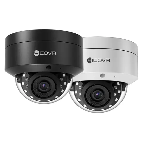 4COVR 5mp Security Camera PoE IP On Vif Outdoor Night Vision Built-in Mic AI Face Detection Home Business Security Surveillance