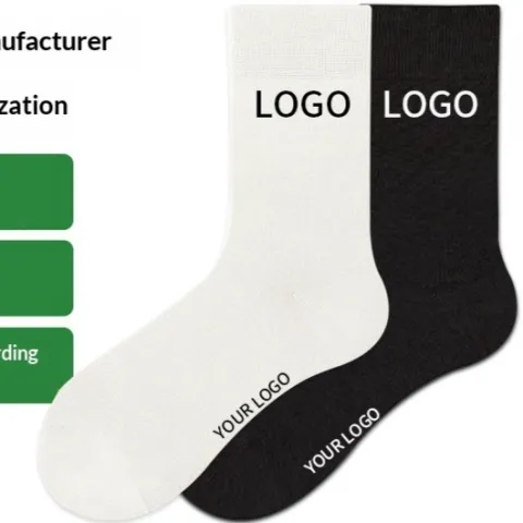 Customized Embroidered Jacquard Socks for Men and Women