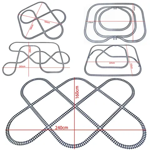 City High-tech Trains Flexible Tracks Forked Straight Curved Rails Crossing Switch Building Block Bricks Creative Toys for Kids