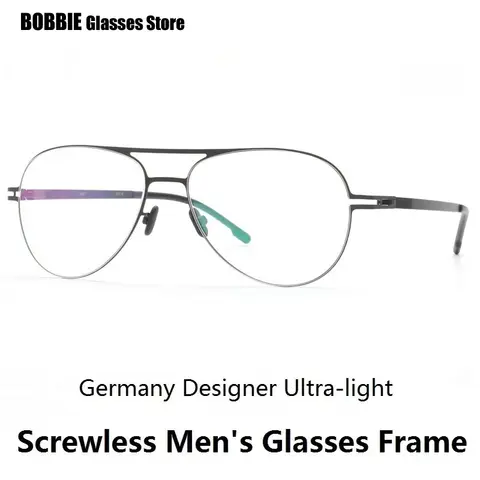 Men's Ultralight Screwless Titanium Glasses Frame