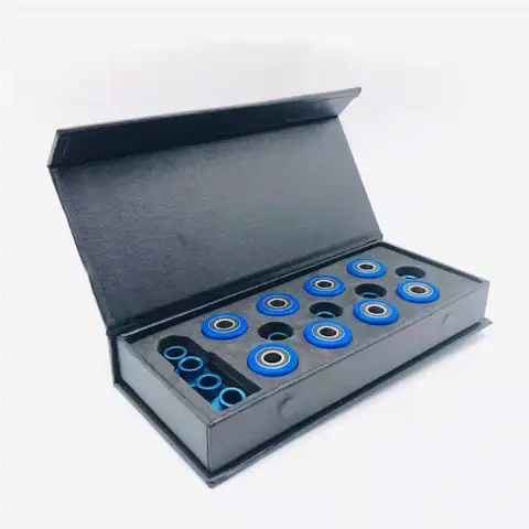 عالية الدقة NS 688 محامل مع 608 حلقة الخارجي السلس سرعة التزلج تحمل 16 قطعة 8 الفواصل سباق المنافسة مسرعة تحمل