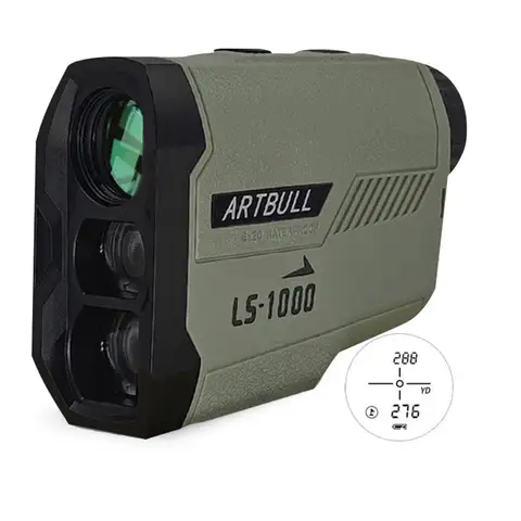 ARTBULL جولف ليزر Rangefinder 1000 متر 650 متر تلسكوب مع العلم قفل المنحدر دبوس مقياس مسافات للصيد أحادي العين