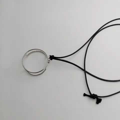 Retro Altın ve Gümüş Tek Gözlük Monokl Okuma Gözlüğü