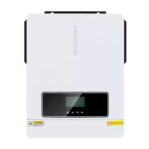 إنفيرتر هجين موجة جيبية نقية Y&H 3600W 3.6kW 24V أحادي الطور للطاقة الشمسية الكل في واحد مع وحدة تحكم بالشحن الشمسي 120A MPPT