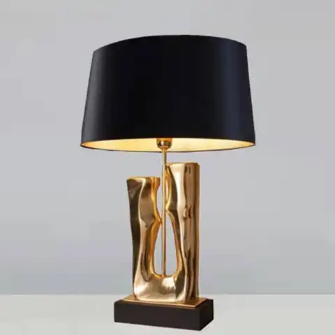 مصباح طاولة أمريكي عصري فاخر من الراتينج بتصميم فني إبداعي ومخصص، مناسب لديكور غرفة النوم والفيلا والمطعم