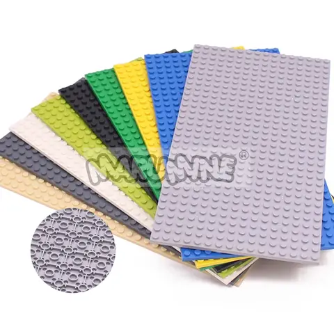 Marumine 4PCS 16x32 Double Sided Baseplate 3857 Compatible Classic Building Block Accessories MOC Model Assembly Base Board Part