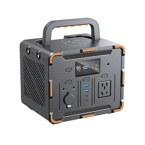 محطة طاقة محمولة خارجية بسعة كبيرة 70000mAh ليثيوم أيون 300W بشحن لاسلكي AC DC USB-C