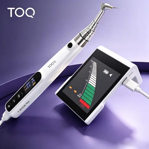 TOQ Mini Endo Motor with Built‑in Apex Locator 16:1 Reduction Contra Angle Portable Endodontic Treatment Instrument For Clinic
