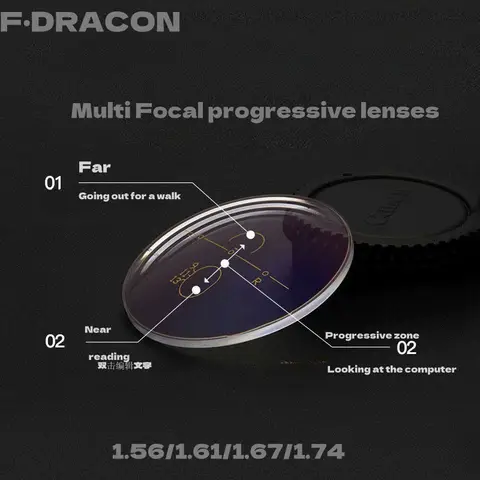 عدسات طبية متدرجة مقاومة للإشعاع والإجهاد F·DRACON HD