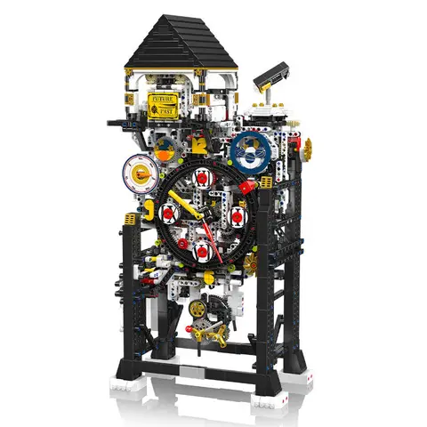 Mould King 10159 3181PCS Creative Serie RC Cyberpunk Clock Ornament Building Block Model Technical Educational Toy Festival Gift