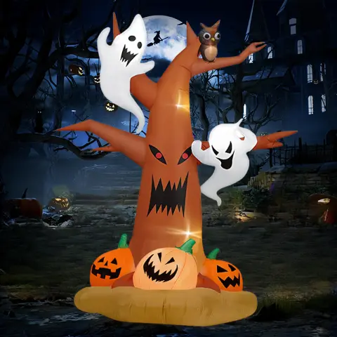 Halloween Inflatable Pumpkin Ghost Air Sculpture Ornament