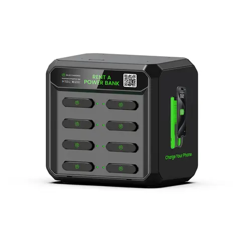 New Public Smart Mobile Phone Docking Sharing Power Bank 8 Slots Rental Shared Power Bank Station