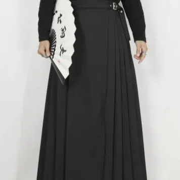 Improved Chinese Style A-Line Pleated Horse Face Skirt