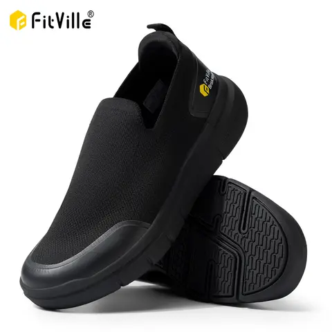 FitVille Men’s Wide 2E or Extra-Wide 4E Walking Shoes with Removable Insoles