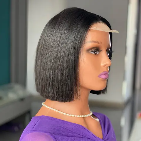 باروكة شعر طبيعي بوب ناعم مستقيم 12A