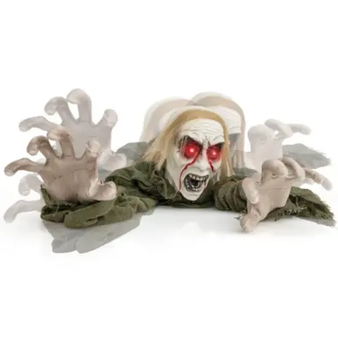 Halloween Zombie Decorations With Sparkling Eyes And Spooky Sounds