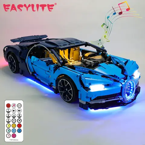 EASYLITE EASYLITE مجموعة مصابيح ليد ل 42083 بوجاتي تشيرون 20086 سباق السيارات لعب هدية الطوب طقم الإضاءة لا اللبنات مجموعة