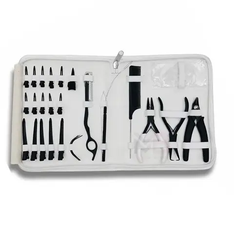 Professional High Quality Stainless Steel Hair Extension Beading Tool Kit 4pcs Micro Link Bead Closer Remover Pliers Cutting