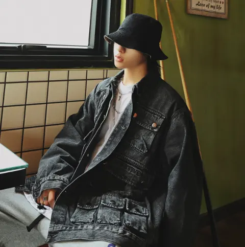 Men's Multi-Pocket Denim Jacket
